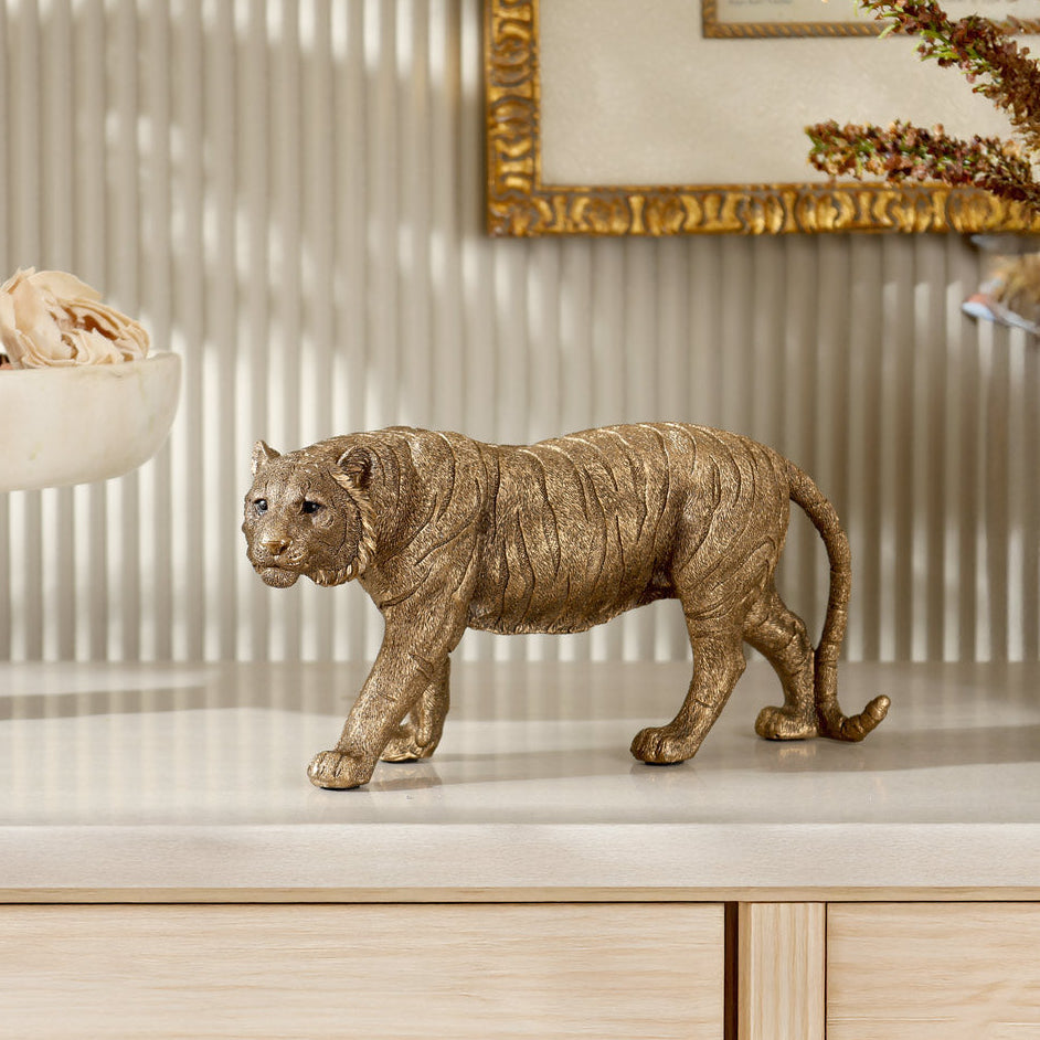 Sumatran Tiger Decorative Sculpture - Bronze