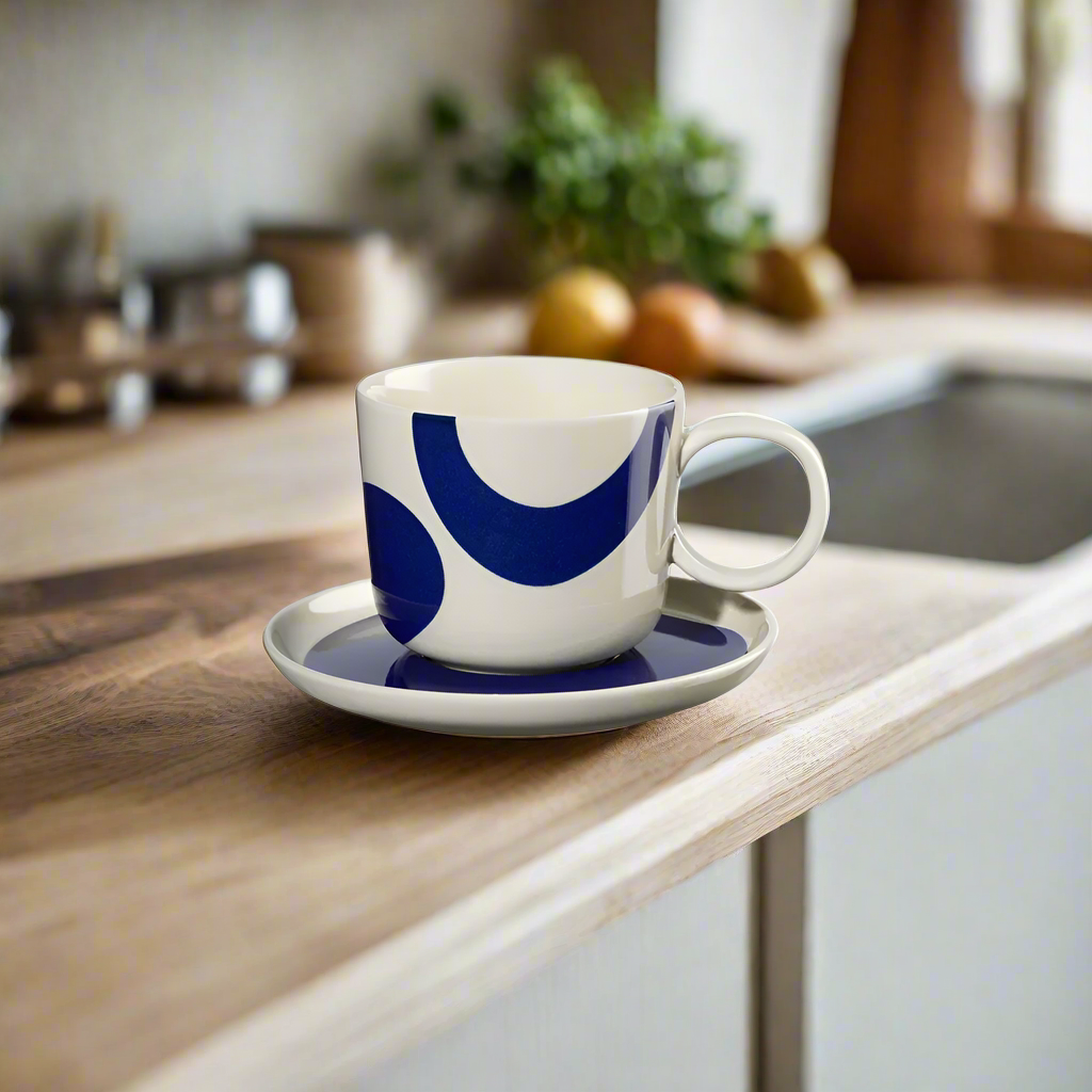 LaMer Coffee Cup With Saucer - Blue