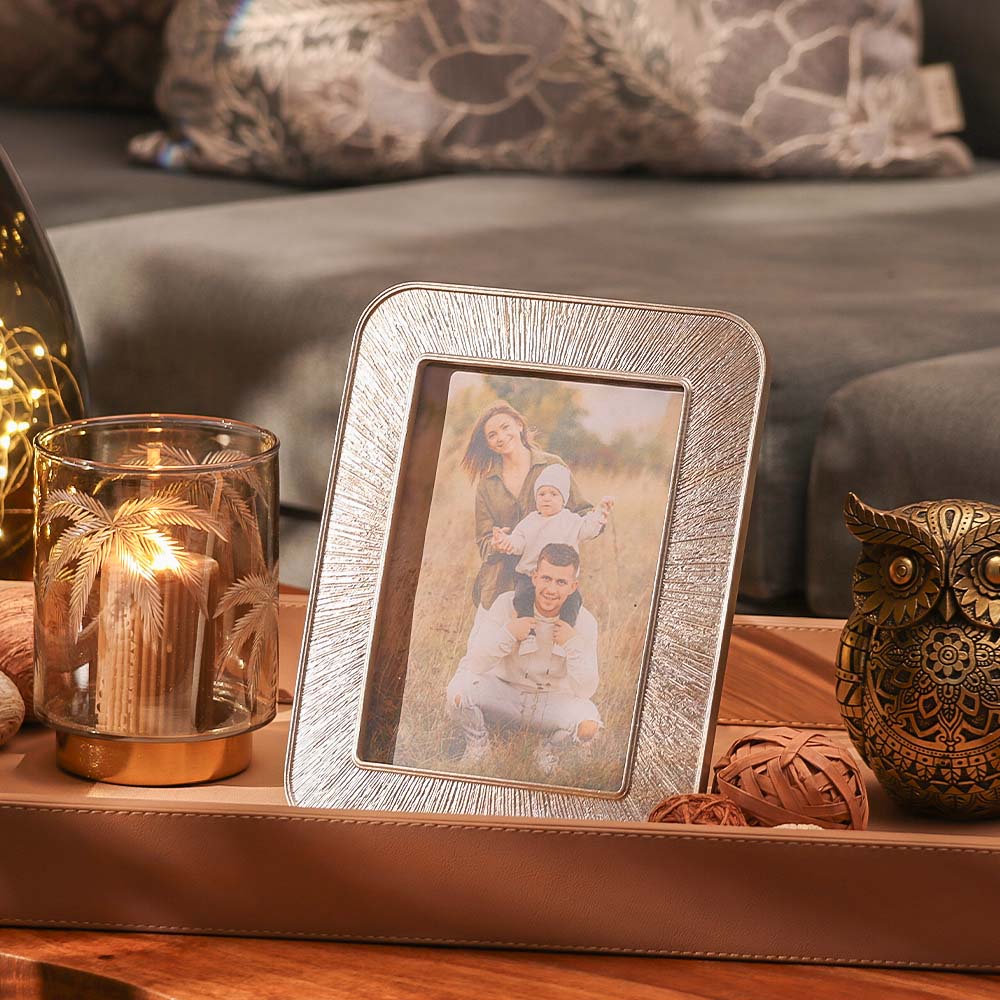 Starburst Photo Frame Large - Silver