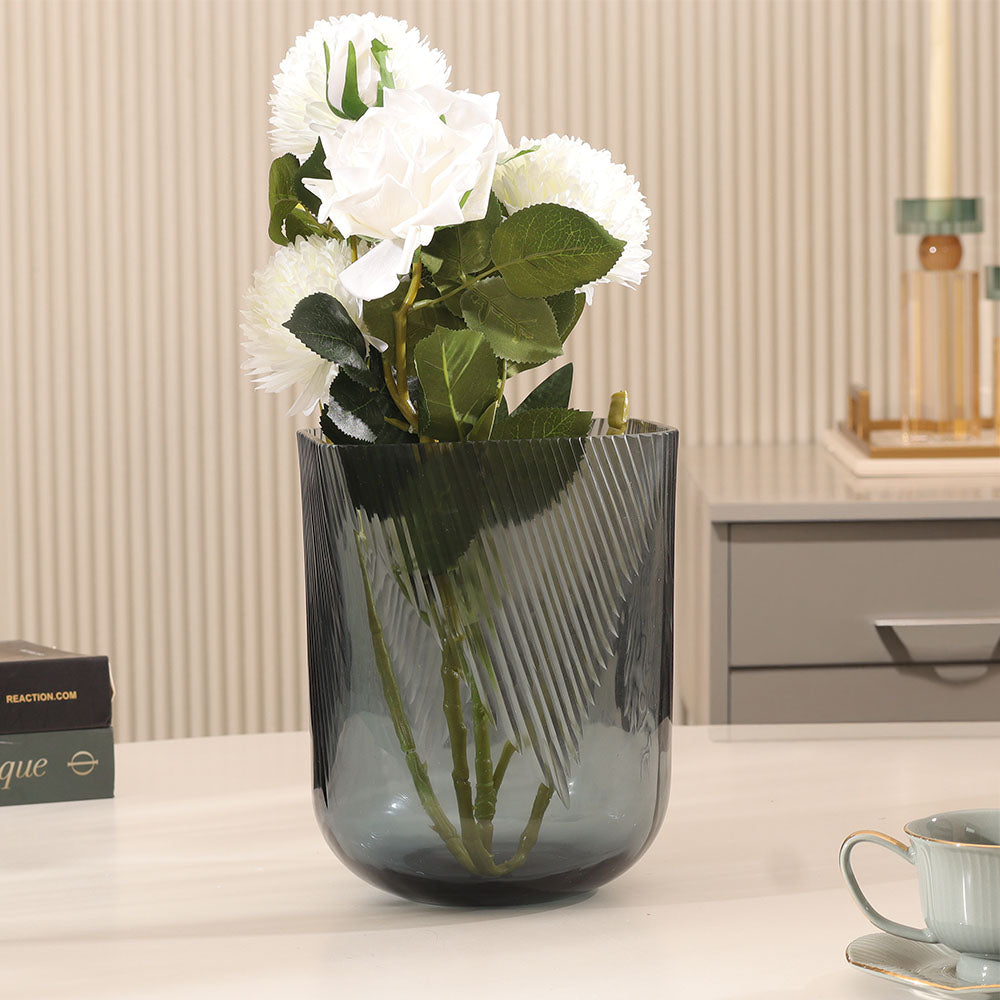 Suona Glass Vase Medium - Indigo Blue