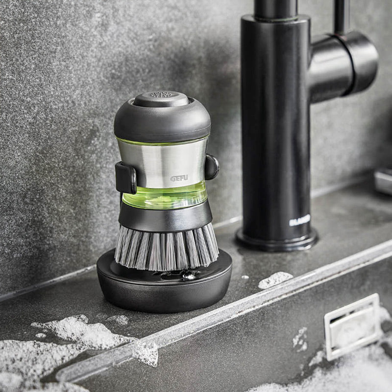 Swift Soap Dispensing Dish Brush with Drainer
