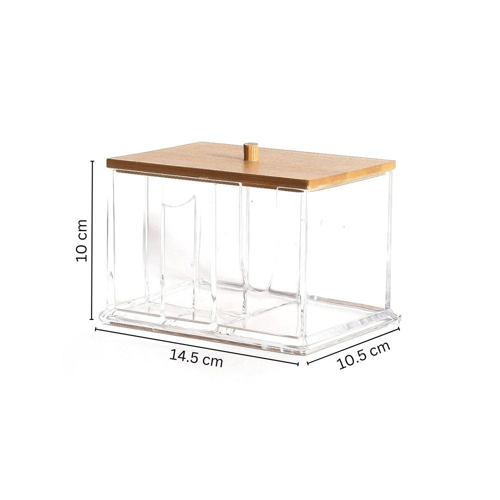 Tabz Multi-compartment Storage Jar with Bamboo Lid - Medium