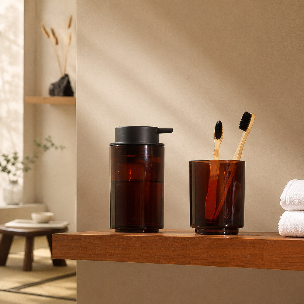 Tada Toothbrush Tumbler - Brown