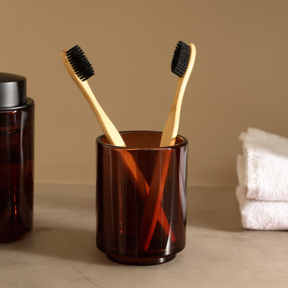 Tada Toothbrush Tumbler - Brown