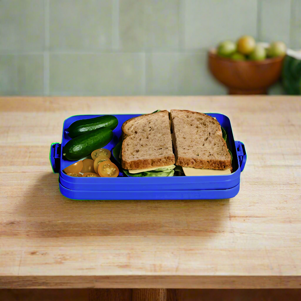 Take A Break Lunch Box Flat - Vivid Blue