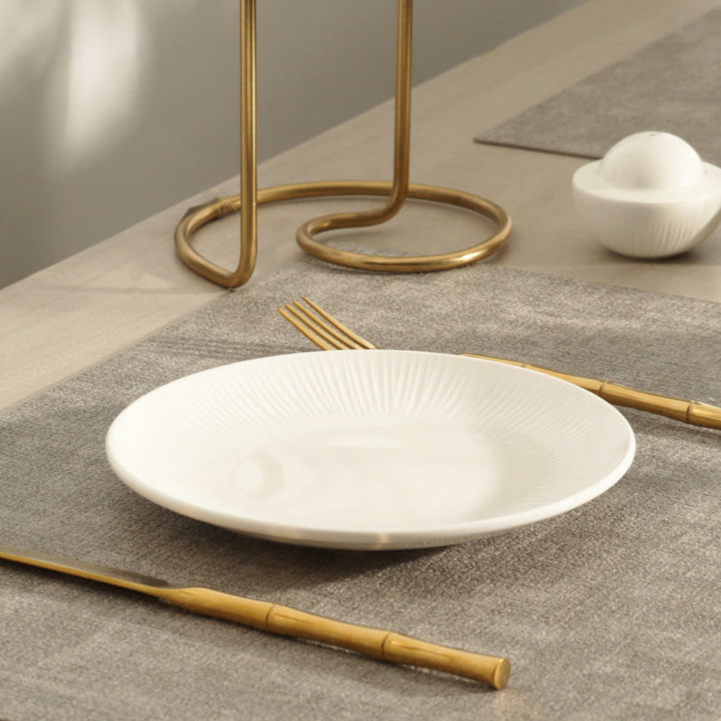Talia Quarter Plate - Ivory