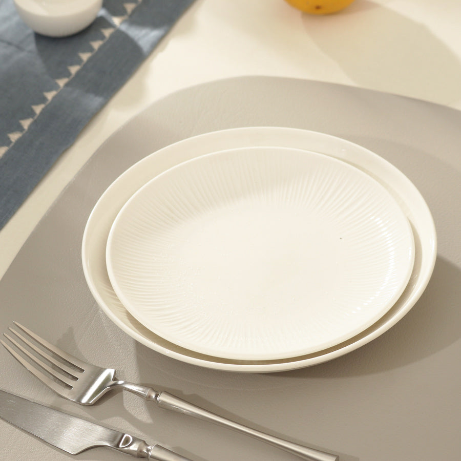Talia Quarter Plate - Ivory