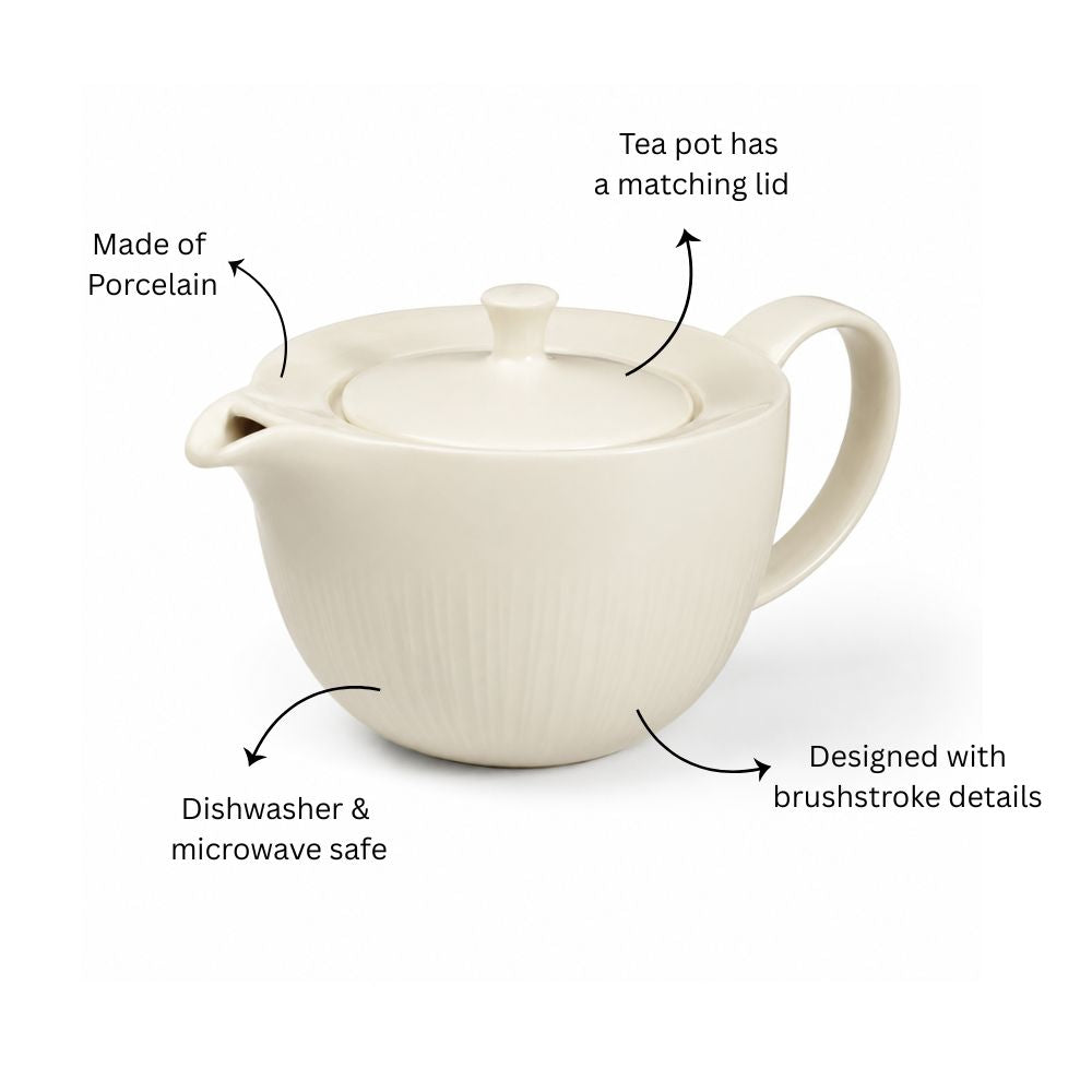 Talia Tea Pot - Ivory