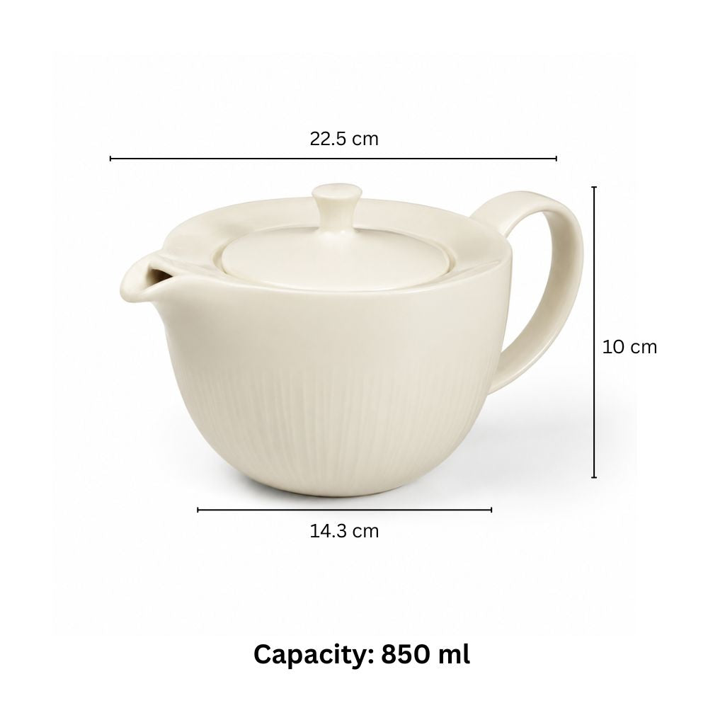 Talia Tea Pot - Ivory
