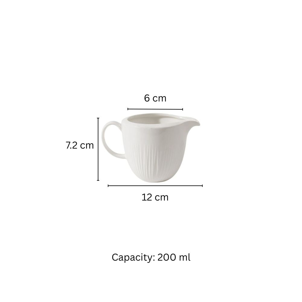 Talia Milk Jug - Ivory