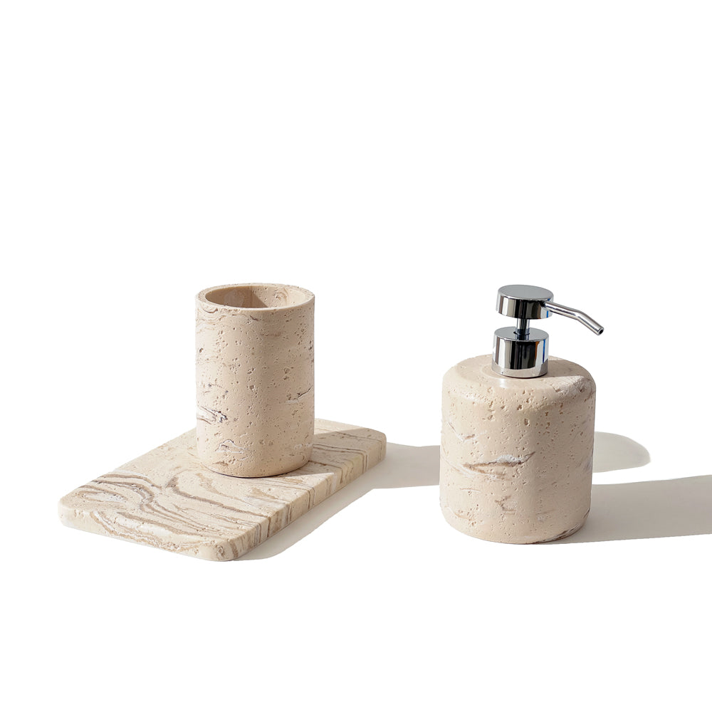 Talon 3-piece Bathroom Set - Stone Blush