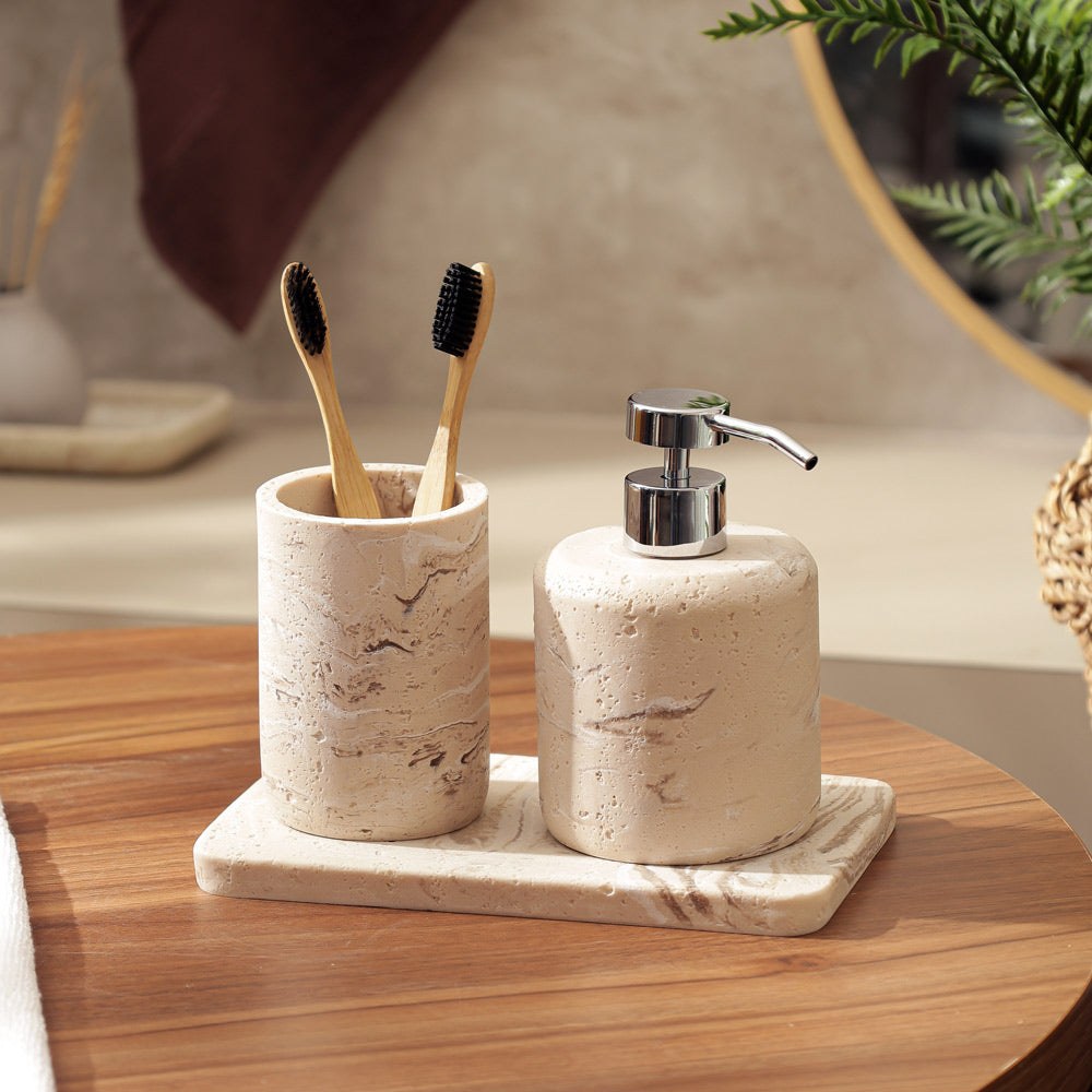 Talon 3-piece Bathroom Set - Stone Blush
