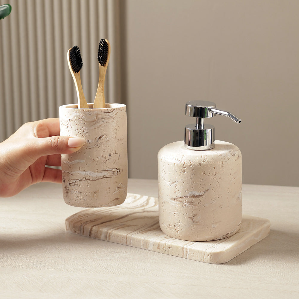Talon 3-piece Bathroom Set - Stone Blush