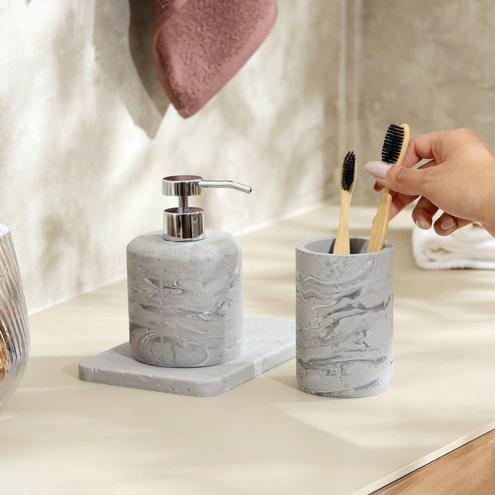 Talon 3-piece Bathroom Set - Stone Grey