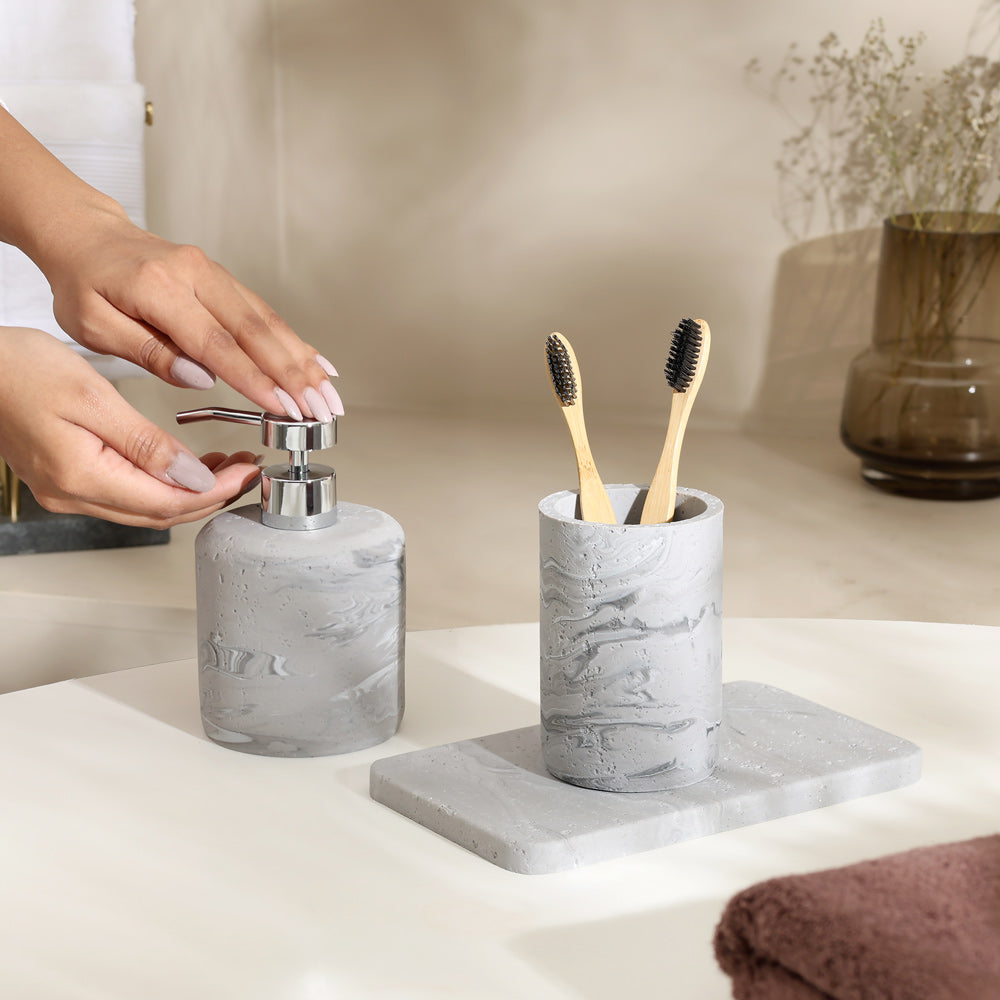 Talon 3-piece Bathroom Set - Stone Grey