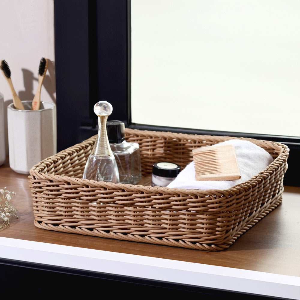 Tate Square Basket Medium - Khaki