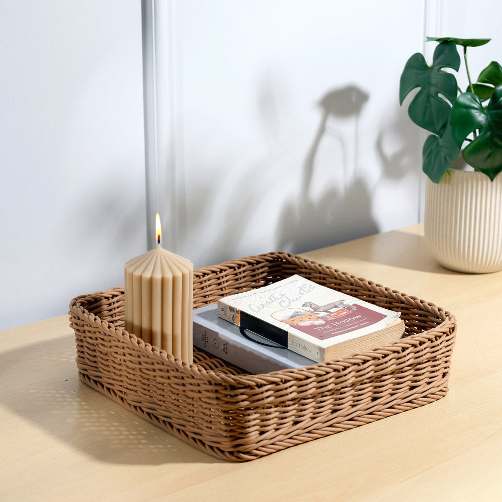 Tate Square Basket Medium - Khaki