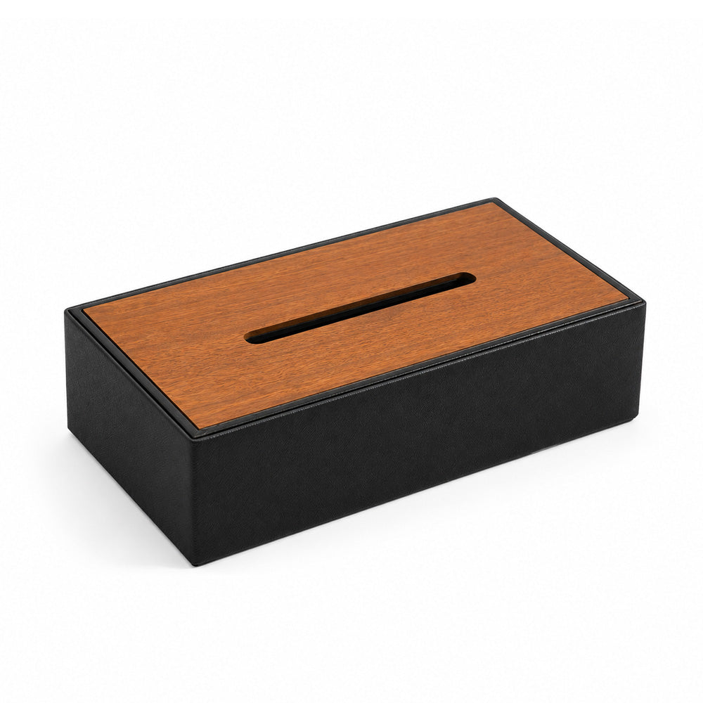 Tavo Tissue Box Holder - Navy Wood