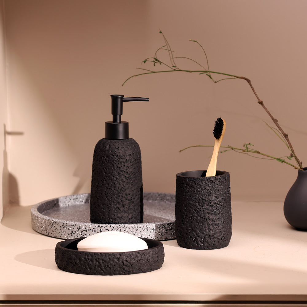 Terra 3-piece Bathroom Set - Black