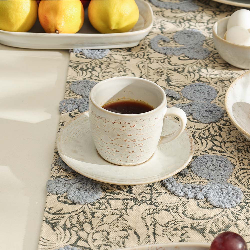 Terra Cup and Saucer Set - Blue Eye Gold