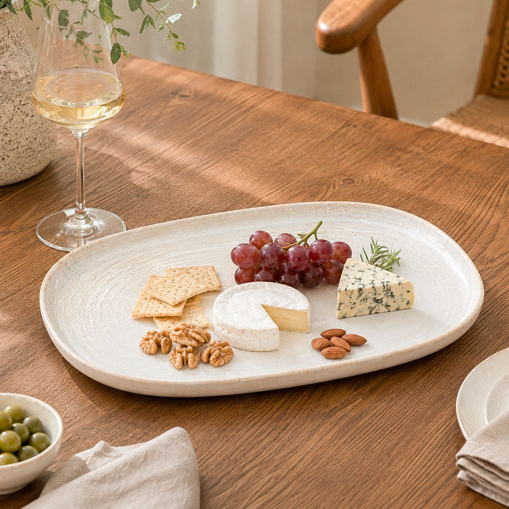Terra Oval Platter - Blue Eye Gold
