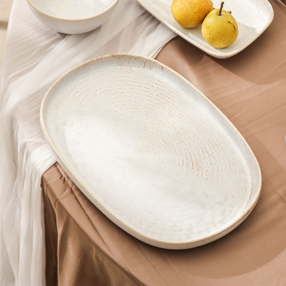 Terra Oval Platter - Blue Eye Gold