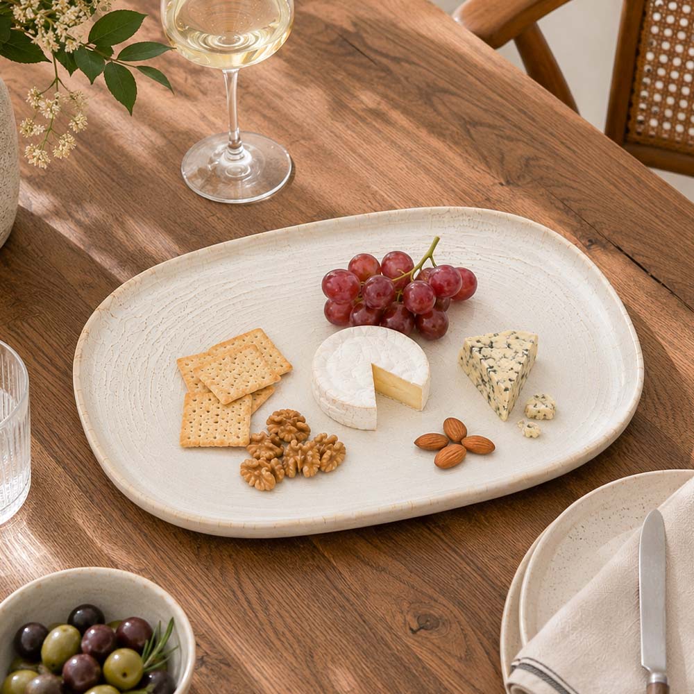 Terra Oval Platter - Blue Eye Gold