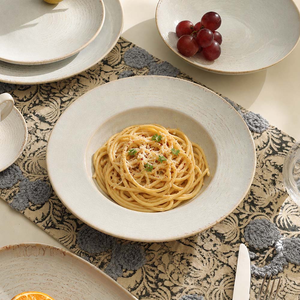 Terra Pasta Plate - Blue Eye Gold