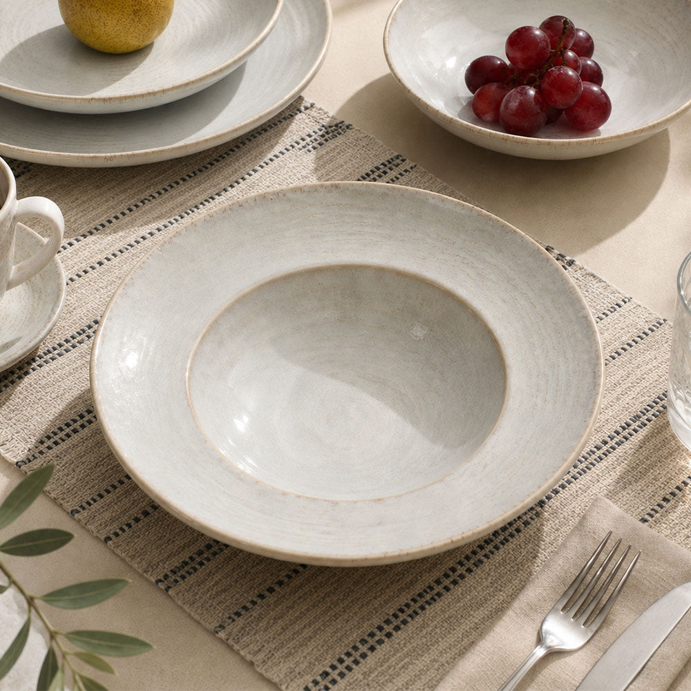 Terra Pasta Plate - Blue Eye Gold