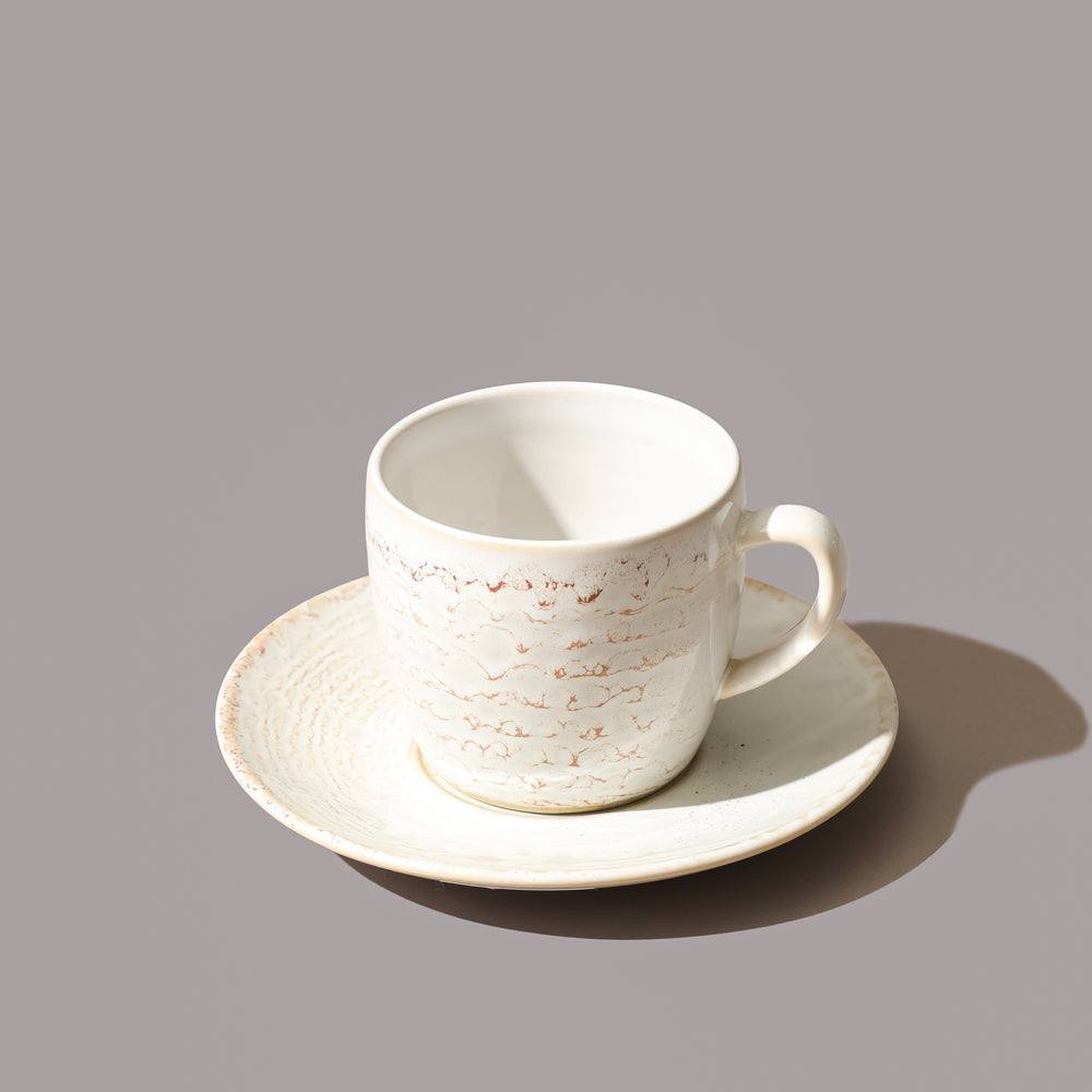 Terra Cup and Saucer Set - Blue Eye Gold