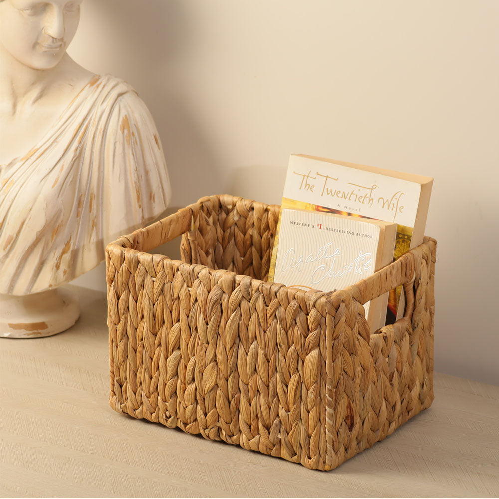 Water Hyacinth Storage Basket Small - Natural