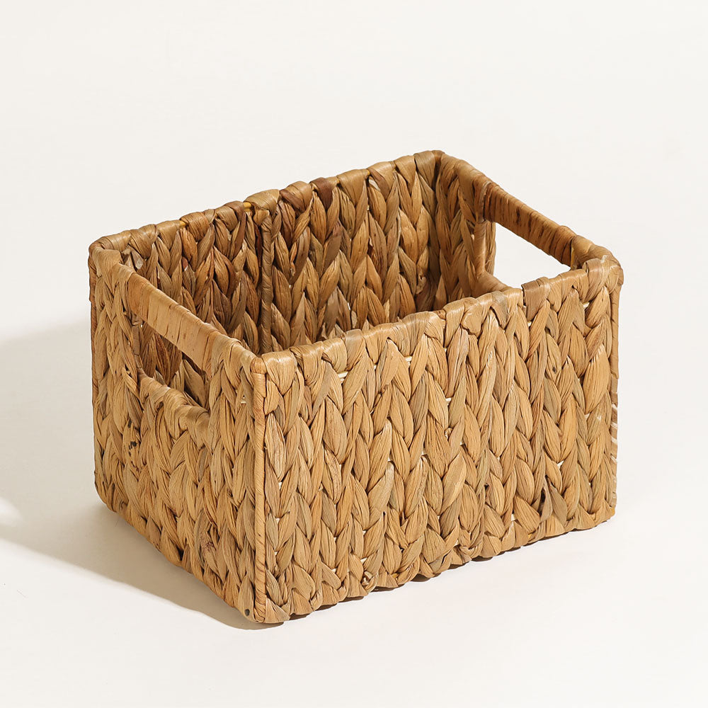 Water Hyacinth Storage Basket Small - Natural