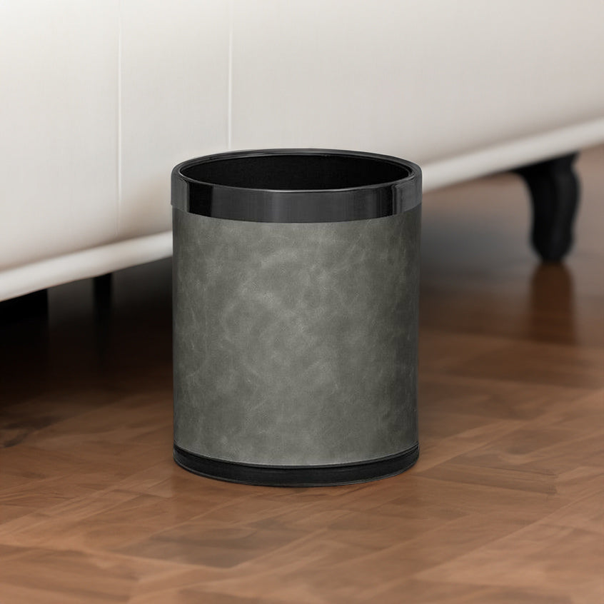 Textured Waste Bin - Dark Grey