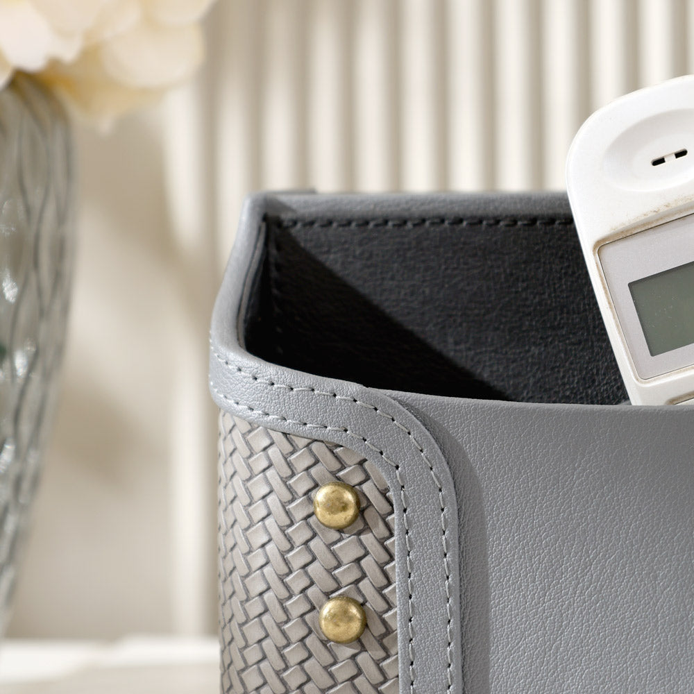 Leah Studded Multi-compartment Organiser - Dark Grey