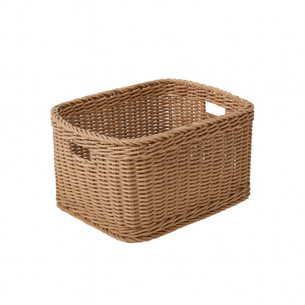 Theo Rectangular Storage Basket - Khaki