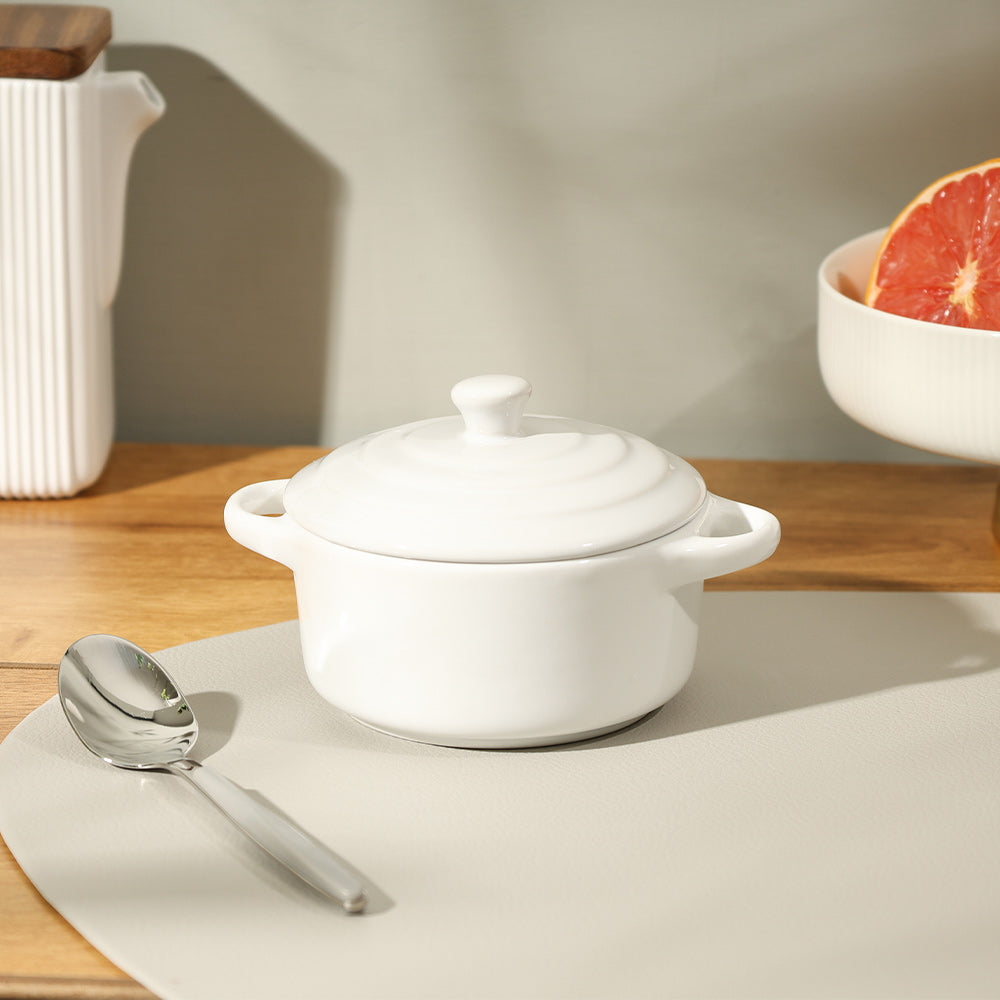 Therma Ceramic Serving Pot Small - White