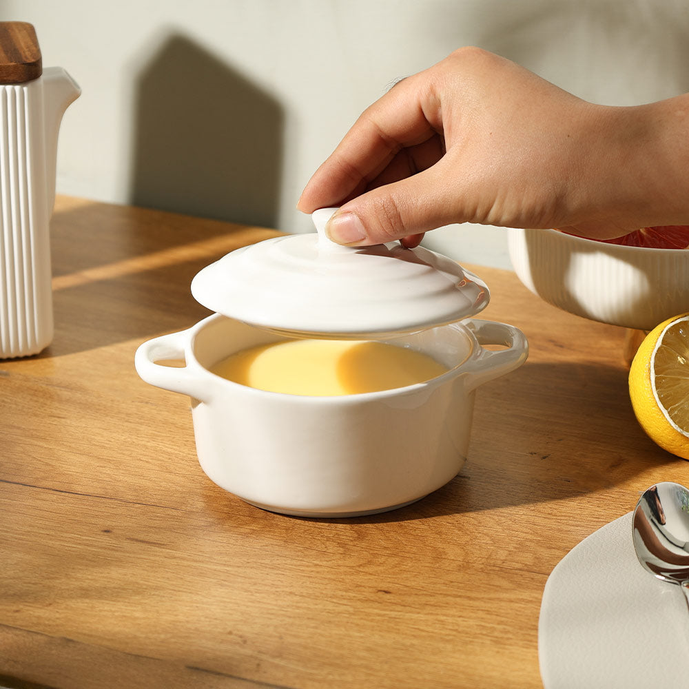 Therma Ceramic Serving Pot Small - White