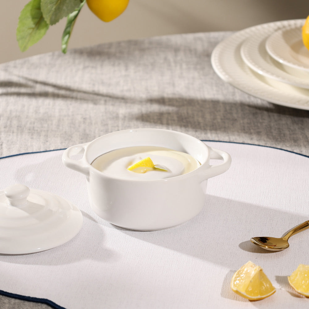 Therma Ceramic Serving Pot Small - White