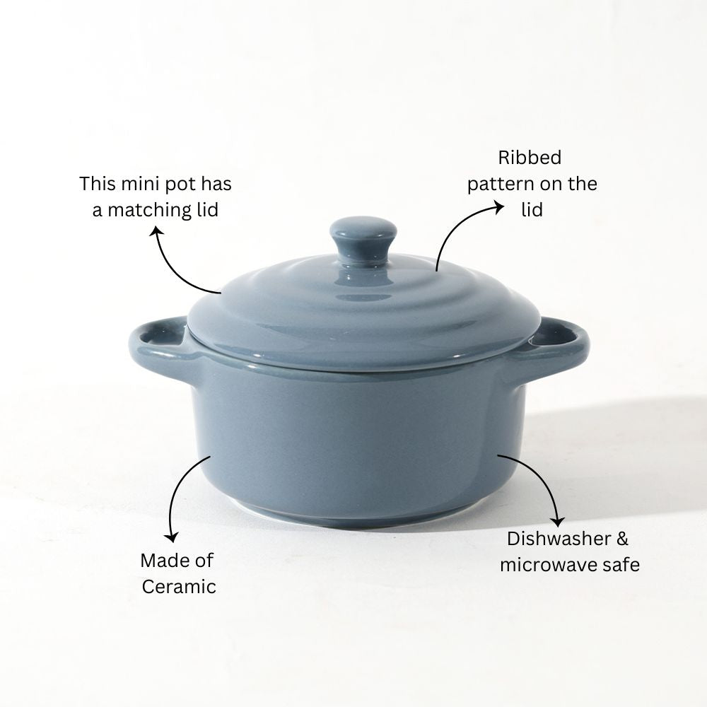 Therma Ceramic Serving Pot Mini - Slate Blue
