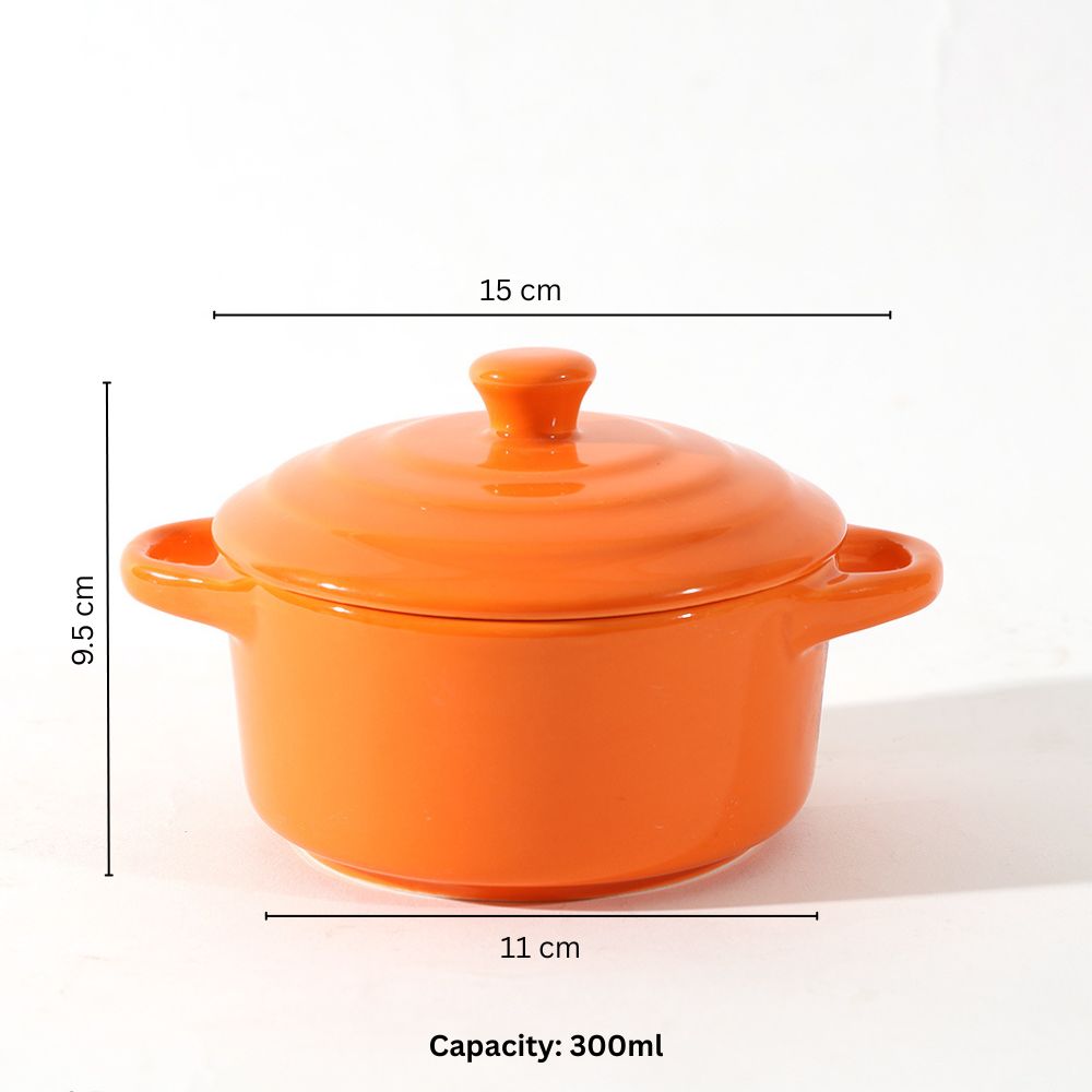 Therma Ceramic Serving Pot Small - Orange