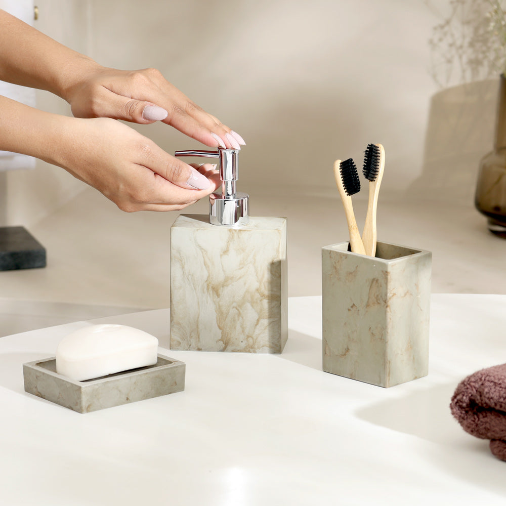Thorne 3-piece Bathroom Set - Earth Brown