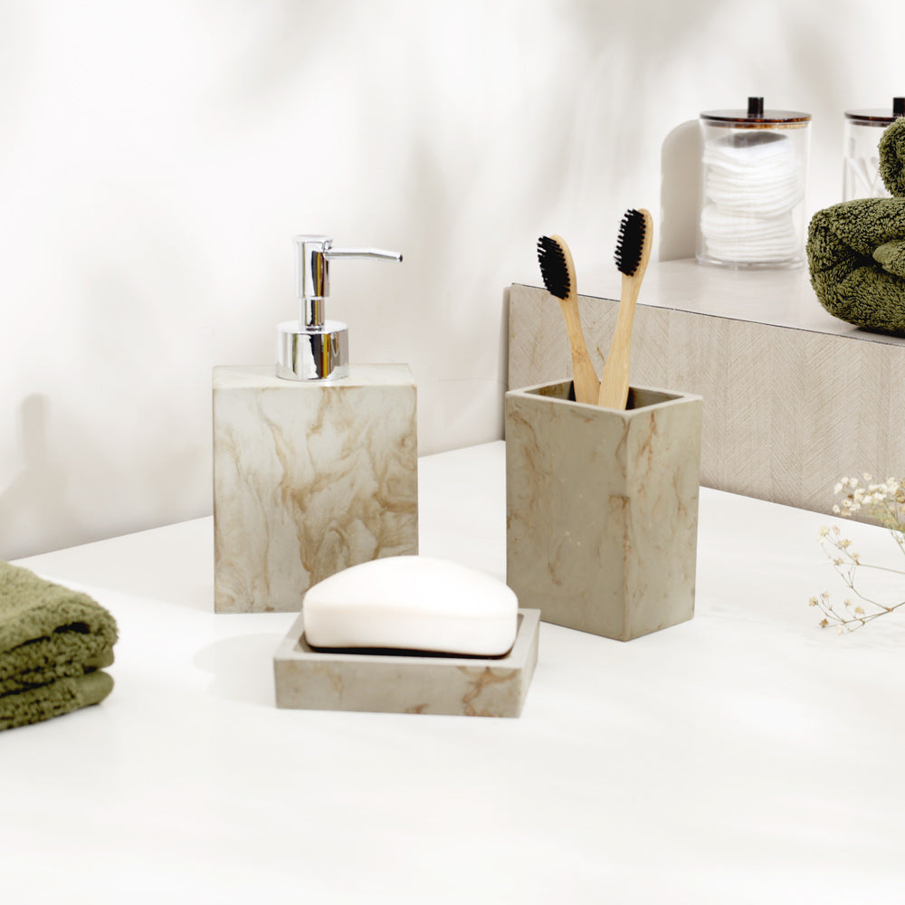 Thorne 3-piece Bathroom Set - Earth Brown