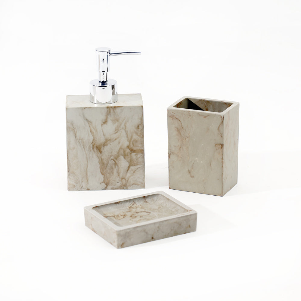 Thorne 3-piece Bathroom Set - Earth Brown