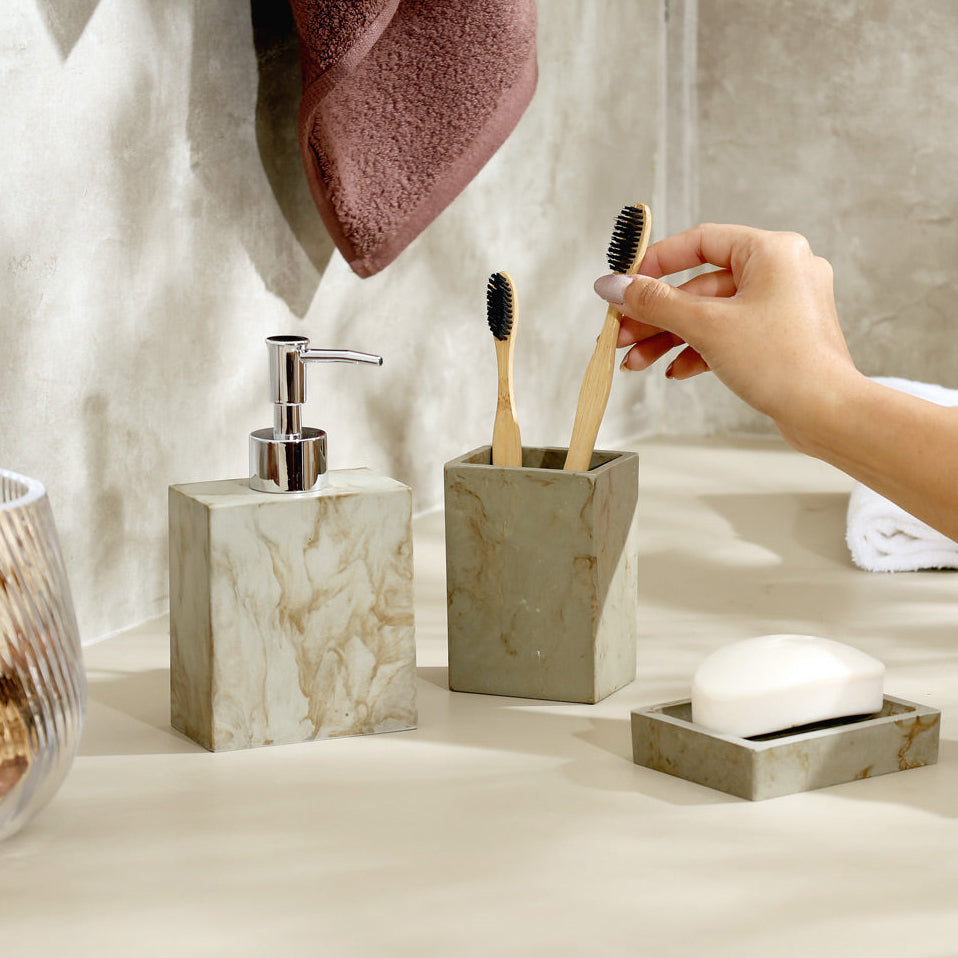 Thorne 3-piece Bathroom Set - Earth Brown