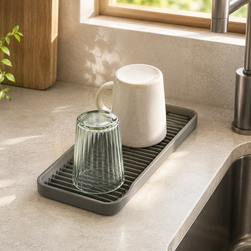 Tidy-Mat Silicone Sink Organizer XL- Grey