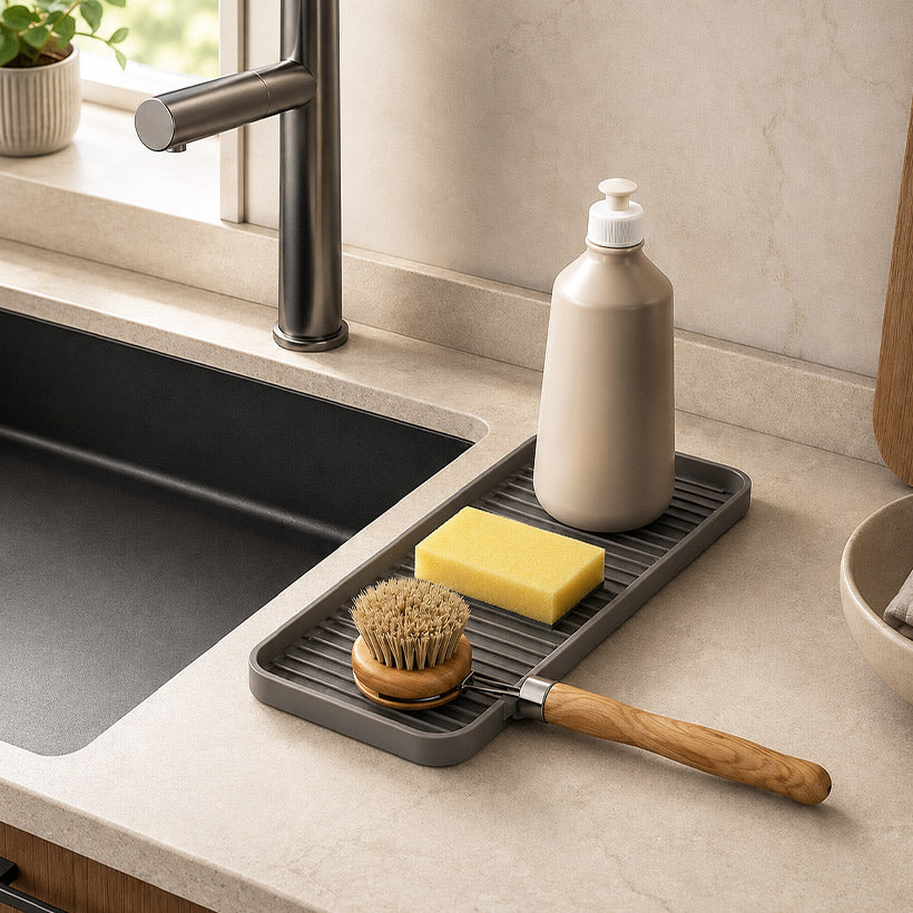 Tidy-Mat Silicone Sink Organizer XL- Grey