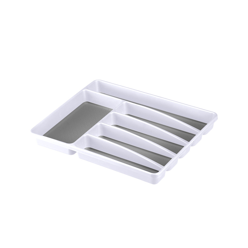 Tidy Cutlery Tray Large - White Grey