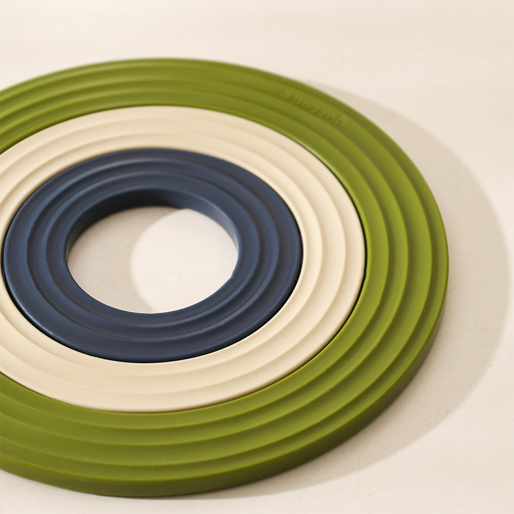 Tierra 3-in-1 Ring Trivets - Avocado Green