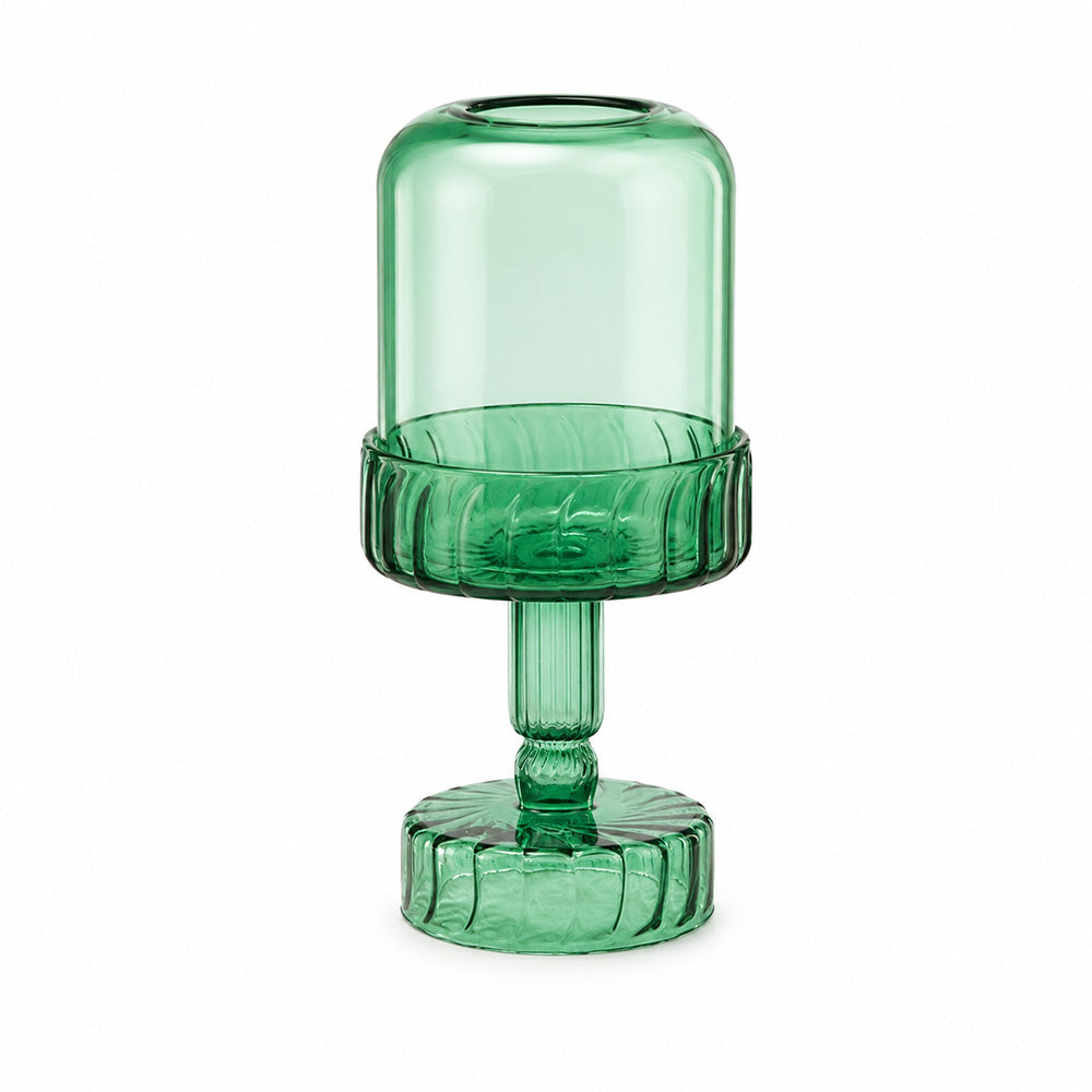 Toledo Glass Candle Holder Lamp - Teal