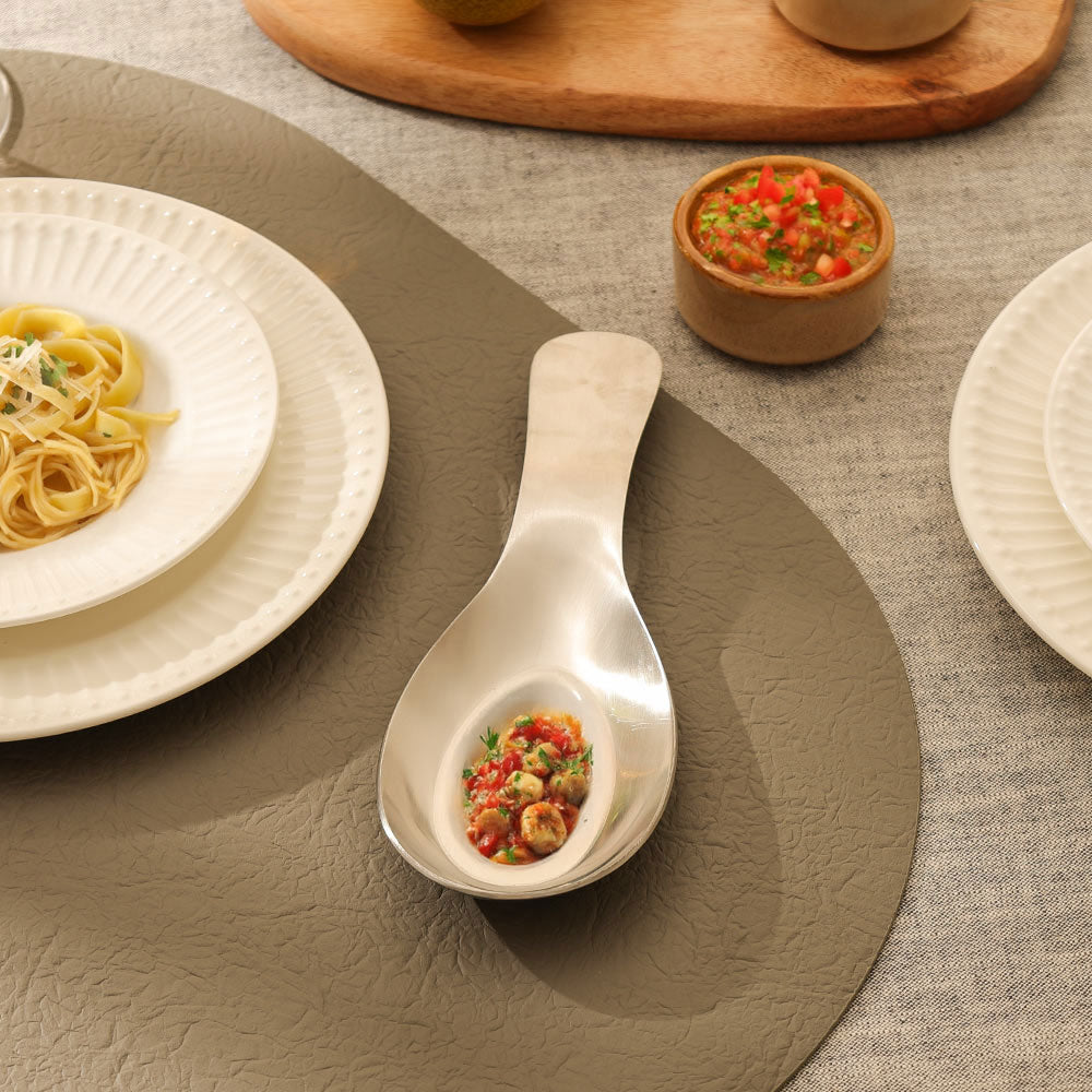 Torres Spoon Rest - Matte Silver